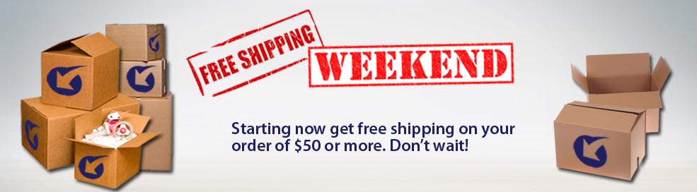 Free Shipping Weekend Sale. Starting today get free shipping on your order of $50 or more.  Don't wait! Use Coupon: XP4MDR7