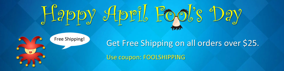Celebrate April Fool's Day with Free Shipping