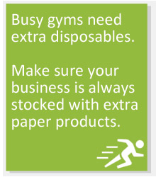 Make sure your business is always stocked with extra paper products.
