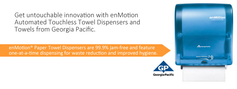 Get untouchable innovation with enMotion Automated Touchless Towel Dispensers and Towels from Georgia Pacific.
