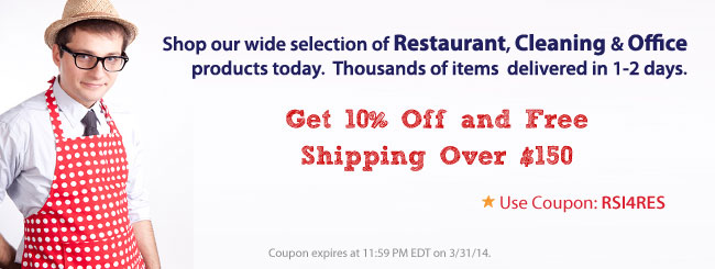 Get 10% off and free shipping over $150 with coupon code: RSI4RES